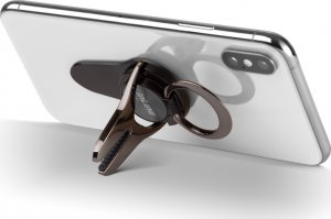 InLine InLine® smartphone 3in1 Smartclip car holder, stand, finger holder, self-adhesive mobile phone handle, smartphone holder, Selfie mobile phone holder, 4