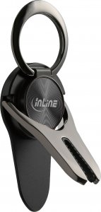 InLine InLine® smartphone 3in1 Smartclip car holder, stand, finger holder, self-adhesive mobile phone handle, smartphone holder, Selfie mobile phone holder, 1