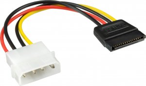 Kabel zasilający InLine InLine® SATA Power Cable 1x 5.25" to SATA 0.3m 1