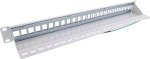 InLine InLine® Blank Patch Panel 19" 24 Port 1U light grey 2