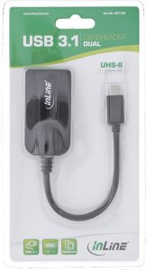 Czytnik InLine InLine® Card reader USB 3.1 USB-C, for SD/SDHC/SDXC, microSD, UHS-II compatible 3