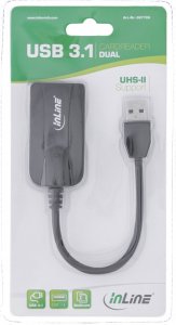 Czytnik InLine InLine® Card reader USB 3.1 USB-A, for SD/SDHC/SDXC, microSD, UHS-II compatible 3