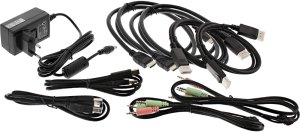 Przełącznik InLine InLine® Desktop KVM Switch, 2-port, Dual Monitor, Displayport 1.2 + HDMI 2.0, 4K, USB 3.0, Audio 3