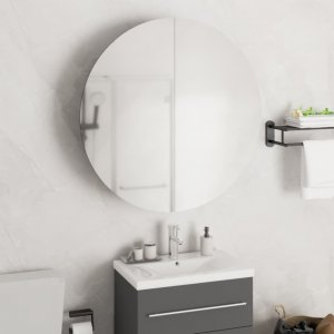 vidaXL vidaXL Szafka łazienkowa z lustrem i LED, biała, 54x54x17,5 cm 1