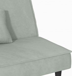 vidaXL vidaXL Kanapa rozkładana, jasnoszara, aksamitna 10