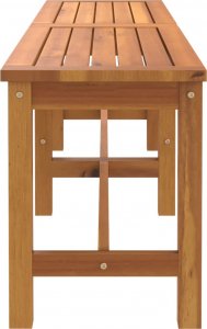 vidaXL Ławka ogrodowa, 150x35x45 cm, lite drewno akacjowe 4