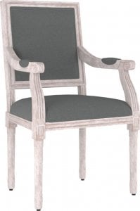 vidaXL vidaXL Fotel, ciemnoszary, 54x59x99 cm, tapicerowany tkaniną 1
