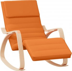 vidaXL vidaXL Fotel bujany, ciemnożółty, tapicerowany tkaniną 2