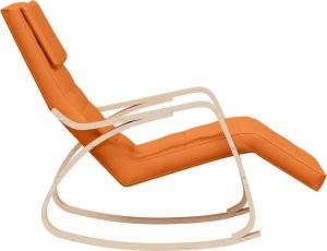 vidaXL vidaXL Fotel bujany, ciemnożółty, tapicerowany tkaniną 3