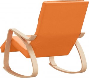 vidaXL vidaXL Fotel bujany, ciemnożółty, tapicerowany tkaniną 4