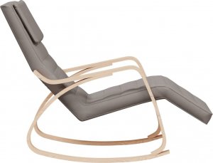 vidaXL vidaXL Fotel bujany, kolor taupe, tapicerowany tkaniną 4