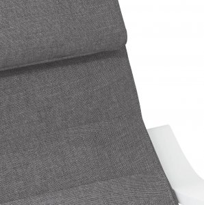 vidaXL vidaXL Fotel bujany, ciemnoszary, tapicerowany tkaniną 2