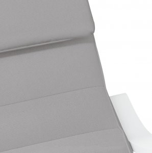 vidaXL vidaXL Fotel bujany, jasnoszary, tapicerowany tkaniną 4