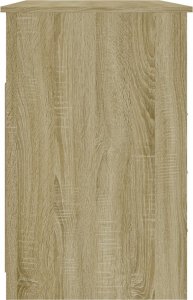Biurko vidaXL vidaXL Biurko z szufladami, dąb sonoma, 102x50x76 cm 6