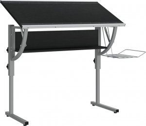 Biurko vidaXL Czarno-Szare 110 cm x 53 cm 5