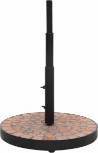 vidaXL vidaXL Okrągła podstawa pod parasol, terakotowa, 12 kg 2