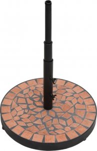 vidaXL vidaXL Okrągła podstawa pod parasol, terakotowa, 12 kg 3