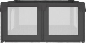 vidaXL vidaXL Kojec dla dziecka z 2 drzwiczek, ciemnoszary, tkanina Oxford 5