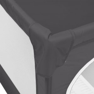 vidaXL vidaXL Kojec dla dziecka z 2 drzwiczek, ciemnoszary, tkanina Oxford 6