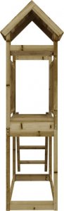 vidaXL vidaXL Domek do placu zabaw z drabinką 53x110x214cm impregnowana sosna 5