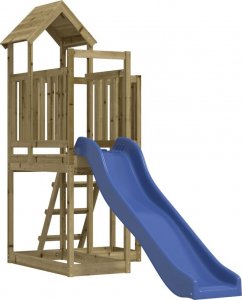 vidaXL vidaXL Domek ze zjeżdżalnią dla dzieci, impregnowane drewno sosnowe 2