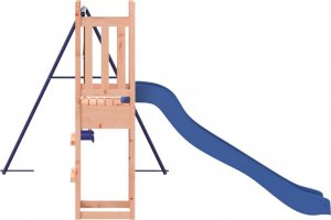 vidaXL vidaXL Domek ze zjeżdżalnią i huśtawką, lite drewno daglezjowe 5