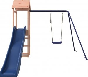 vidaXL Domek ze zjeżdżalnią i huśtawką, lite drewno daglezjowe 4