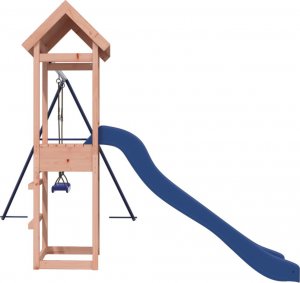 vidaXL Domek ze zjeżdżalnią i huśtawką, lite drewno daglezjowe 5
