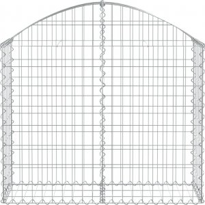 vidaXL Łukowaty kosz gabionowy, 100x30x80/100 cm, galwanizowane żelazo 3