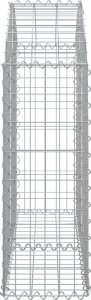 vidaXL Łukowaty kosz gabionowy, 100x30x80/100 cm, galwanizowane żelazo 4