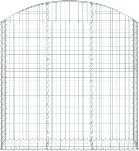 vidaXL vidaXL Łukowaty kosz gabionowy 150x30x140/160 cm, galwanizowane żelazo 3