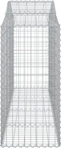 vidaXL vidaXL Kosze gabionowe, 3 szt, 200x50x120/140 cm, galwanizowane żelazo 4