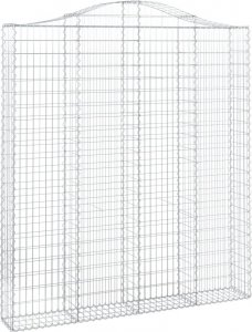 vidaXL vidaXL Łukowaty kosz gabionowy 200x30x220/240 cm, galwanizowane żelazo 2