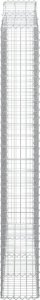 vidaXL vidaXL Łukowaty kosz gabionowy 200x30x220/240 cm, galwanizowane żelazo 4