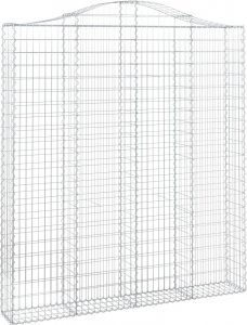vidaXL vidaXL Kosze gabionowe, 2 szt, 200x30x220/240 cm, galwanizowane żelazo 2