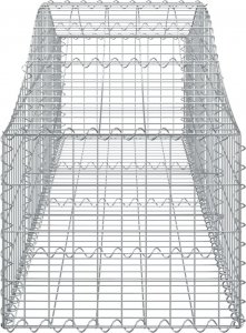 vidaXL vidaXL Kosze gabionowe, 2 szt, 200x50x40/60 cm, galwanizowane żelazo 5