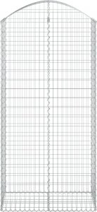 vidaXL Łukowaty kosz gabionowy 100x50x200/220 cm, galwanizowane żelazo 3