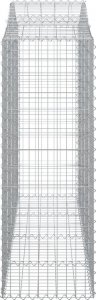 vidaXL vidaXL Łukowaty kosz gabionowy 200x50x140/160 cm, galwanizowane żelazo 3