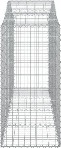 vidaXL Kosze gabionowe, 15 szt, 200x50x120/140cm, galwanizowane żelazo 5