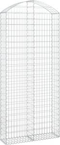 vidaXL Łukowaty kosz gabionowy 100x30x220/240 cm, galwanizowane żelazo 2