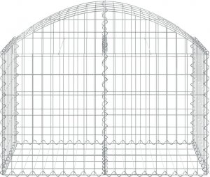 vidaXL Łukowaty kosz gabionowy, 100x50x60/80 cm, galwanizowane żelazo 3