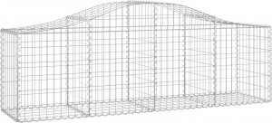 vidaXL vidaXL Kosze gabionowe, 9 szt, 200x50x60/80 cm, galwanizowane żelazo 3