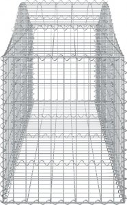 vidaXL Kosze gabionowe, 20 szt, 200x50x60/80 cm, galwanizowane żelazo 4