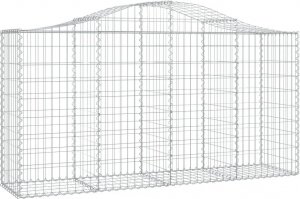 vidaXL Kosze gabionowe, 40 szt, 200x50x100/120cm, galwanizowane żelazo 3