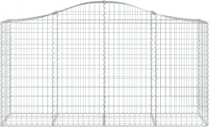 vidaXL Kosze gabionowe, 40 szt, 200x50x100/120cm, galwanizowane żelazo 4