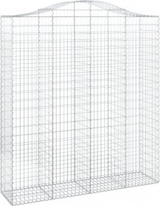 vidaXL vidaXL Łukowaty kosz gabionowy 200x50x220/240 cm, galwanizowane żelazo 2