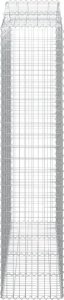 vidaXL vidaXL Łukowaty kosz gabionowy 200x50x220/240 cm, galwanizowane żelazo 3