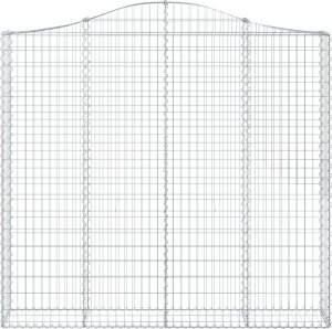 vidaXL Łukowaty kosz gabionowy 200x30x180/200 cm, galwanizowane żelazo 2