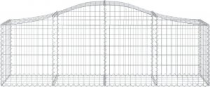 vidaXL vidaXL Kosze gabionowe, 18 szt, 200x50x60/80 cm, galwanizowane żelazo 4