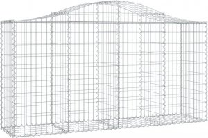 vidaXL Kosze gabionowe, 50 szt, 200x50x100/120cm, galwanizowane żelazo 2